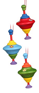 Spinning Toy Tops<br>Ulbricht Ornament